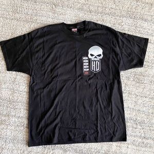 harley davidson skull tee